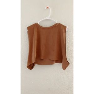 Suede Open Side Top